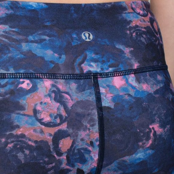 Lululemon Wunder Under Full-On Luon Size 4, Moody Mirage Bark Berry Deep Navy - Picture 7 of 10
